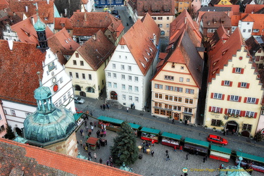 View of Rothenburg Marktplatz